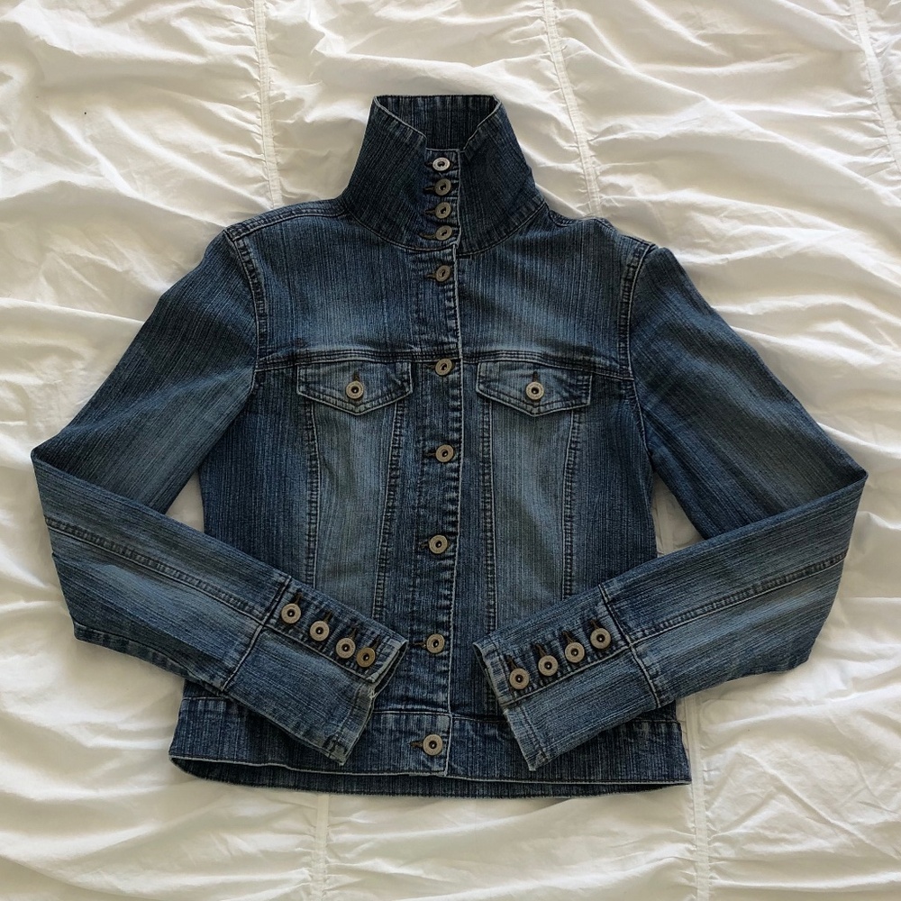 Vintage Dark Wash Denim Jacket